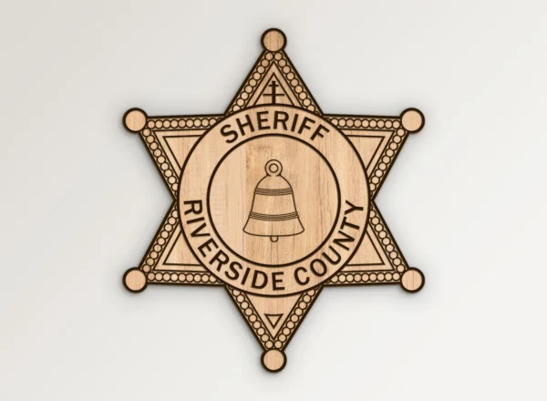 Riverside County California Sheriff Badge SVG Vector911