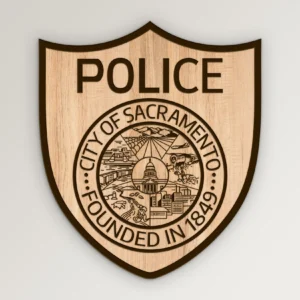 Sacramento CA Police Patch SVG Vector911