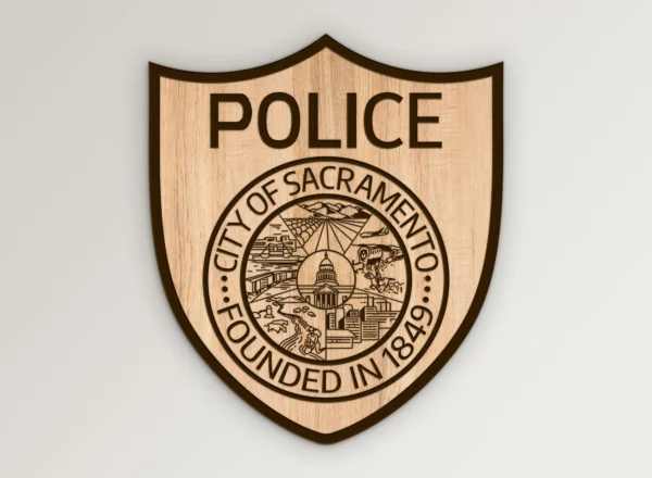 Sacramento CA Police Patch SVG Vector911