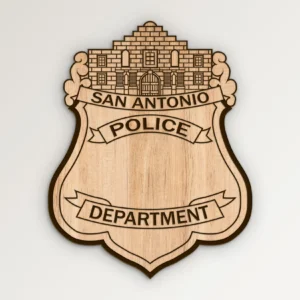 San Antonio Texas Police Badge SVG Vector911