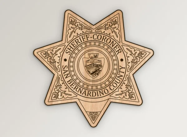 San Bernardino California Sheriff Coroner Badge SVG Vector911