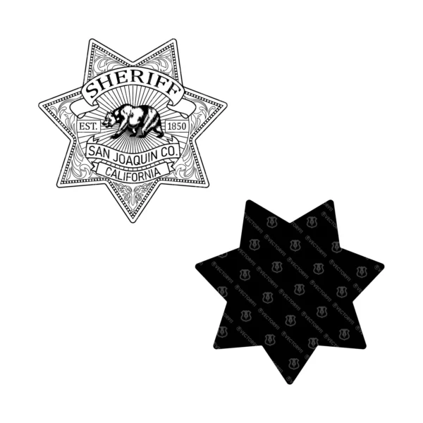 San Joaquin County California Sheriff Badge - Image 3