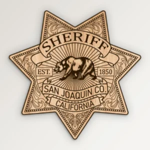 San Joaquin County California Sheriff Badge SVG Vector911