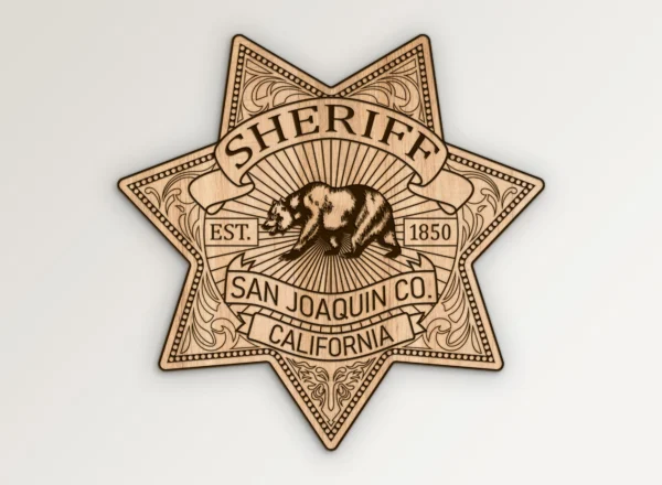 San Joaquin County California Sheriff Badge SVG Vector911