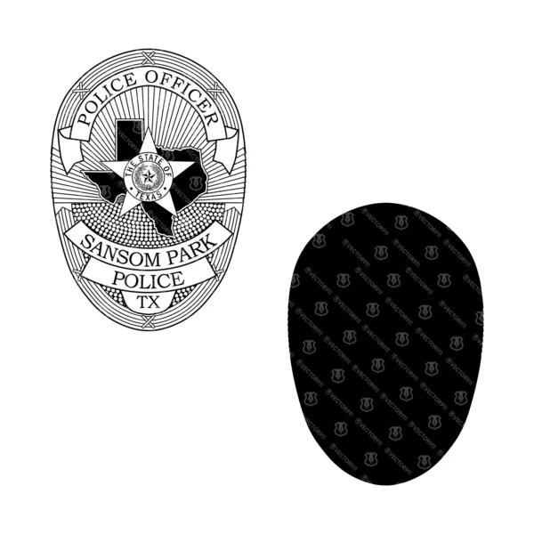 Sansom Park Texas Police Officer Badge - Image 3