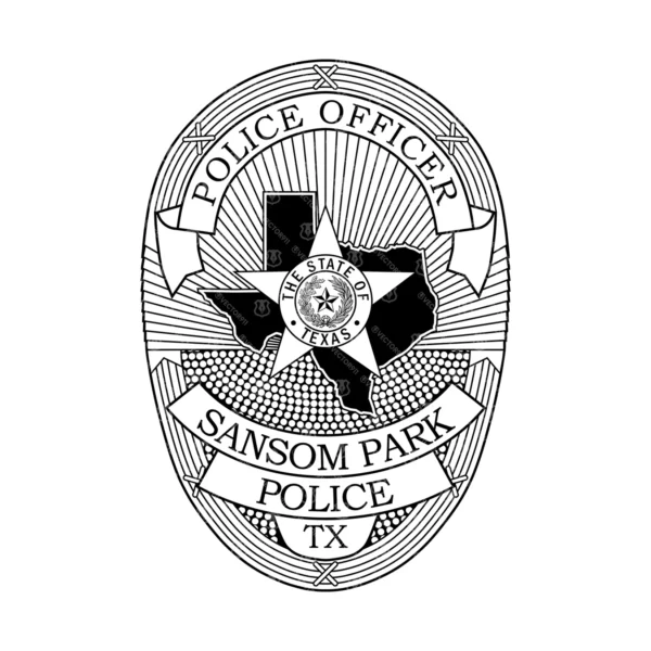 Sansom Park Texas Police Officer Badge - Image 2