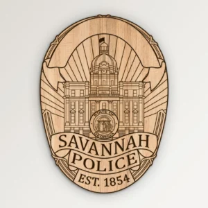 Savannah Georgia Police Badge SVG Vector911