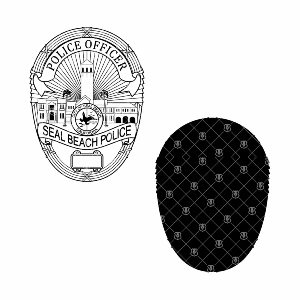 Seal Beach California Police Officer Badge - Image 3