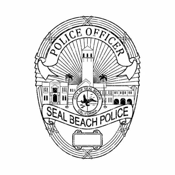 Seal Beach California Police Officer Badge - Image 2