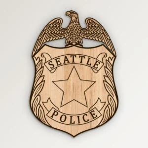 Seattle Washington Police Department Badge SVG Vector911