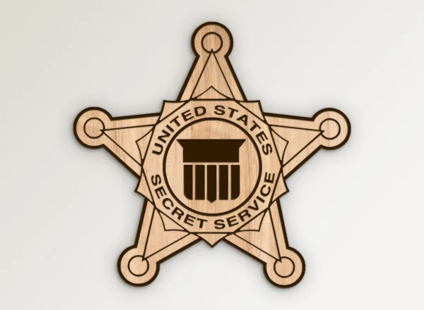 US Secret Service USSS Star Badge SVG Vector911