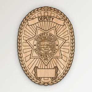 Sedgwick County Kansas Deputy Sheriff Badge SVG Vector911