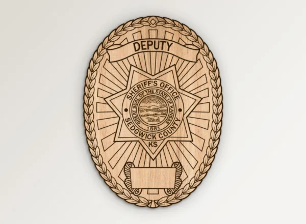 Sedgwick County Kansas Deputy Sheriff Badge SVG Vector911