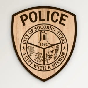 Socorro Texas Police Patch SVG Vector911