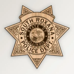 South Roxana Illinois Police Badge SVG Vector911