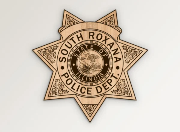 South Roxana Illinois Police Badge SVG Vector911