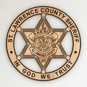 St Lawrence County New York Sheriff Badge SVG Vector911