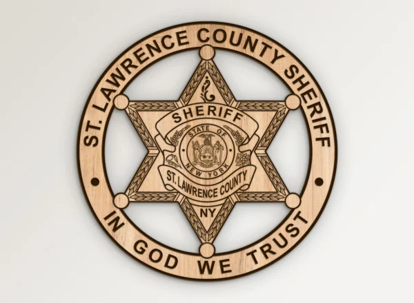 St Lawrence County New York Sheriff Badge SVG Vector911