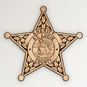 St Lucie County Florida Sheriff Badge SVG Vector911