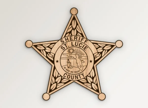 St Lucie County Florida Sheriff Badge SVG Vector911