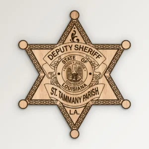 St Tammany Parish Louisiana Deputy Sheriff Badge SVG Vector911