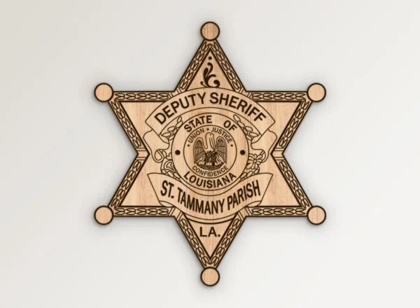 St Tammany Parish Louisiana Deputy Sheriff Badge SVG Vector911