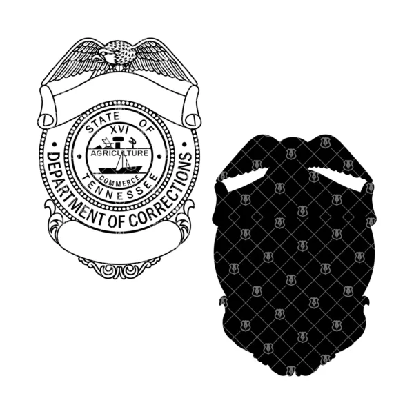 Tennessee Department of Corrections Badge - Image 3