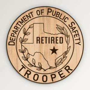 Texas DPS State Police Trooper Retired Seal SVG Vector911