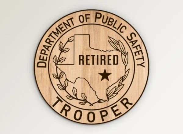 Texas DPS State Police Trooper Retired Seal SVG Vector911