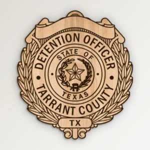 Tarrant County Texas Detention Officer Badge SVG Vector911