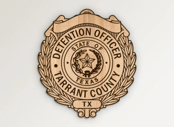 Tarrant County Texas Detention Officer Badge SVG Vector911