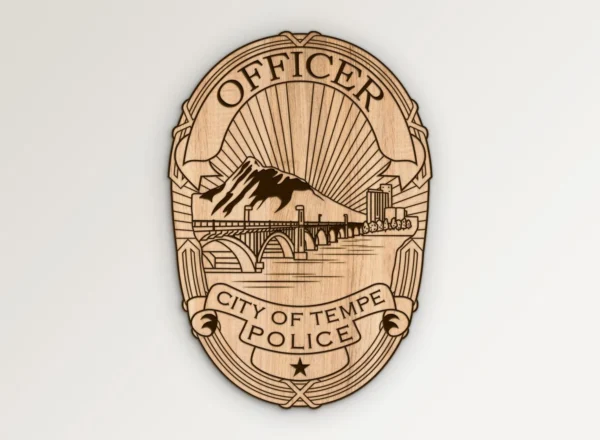 Tempe Arizona Police Officer Badge SVG Vector911