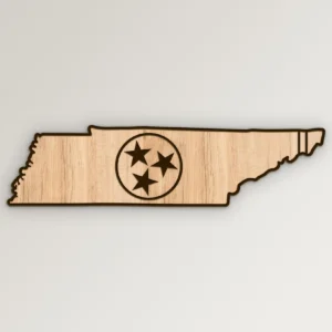 Tennessee Flag State Shaped Outline SVG Vector911