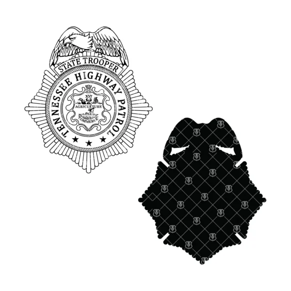 Tennessee Highway Patrol Trooper Badge - Image 3