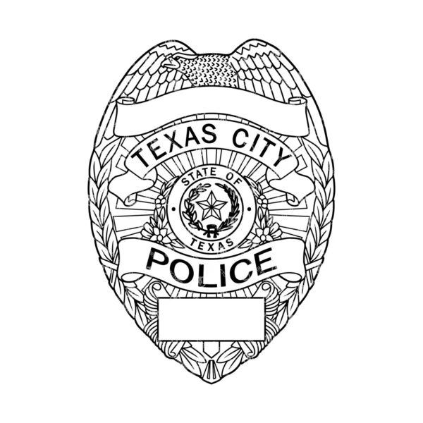 Texas City Texas Police Badge - Image 2