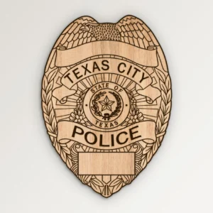 Texas City Texas Police Badge SVG Vector911