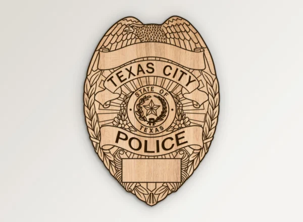 Texas City Texas Police Badge SVG Vector911