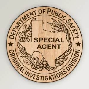 Texas DPS Criminal Investigations Special Agent Badge SVG Vector911