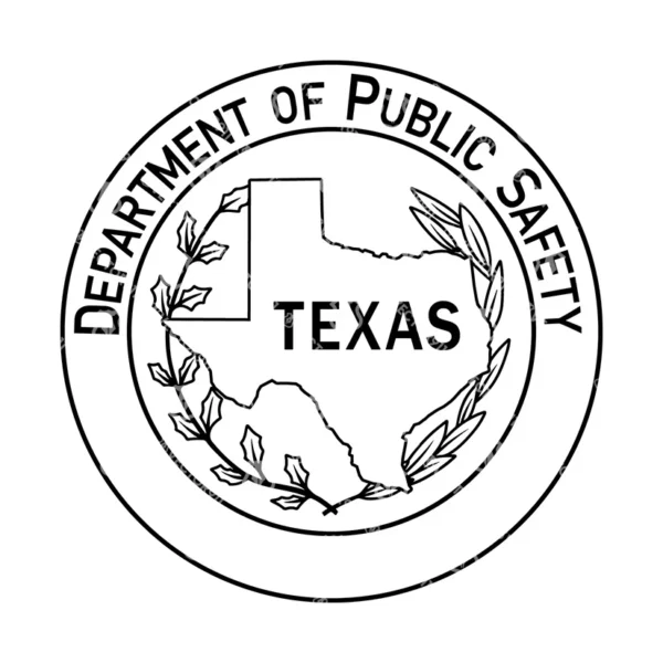 Texas Department Public Safety DPS Seal Simple Design - Image 2