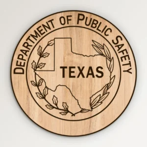 Texas Department of Public Safety DPS Seal Simple Design SVG Vector911