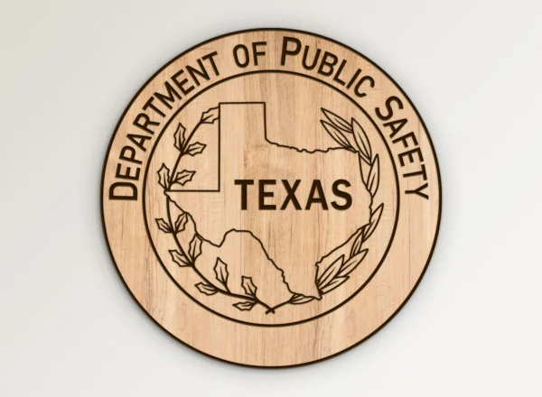 Texas Department of Public Safety DPS Seal Simple Design SVG Vector911