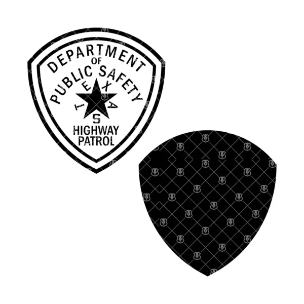 Texas DPS Highway Patrol Vintage Patch Design - Image 3