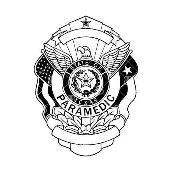 State of Texas Paramedic EMS Badge - Image 2