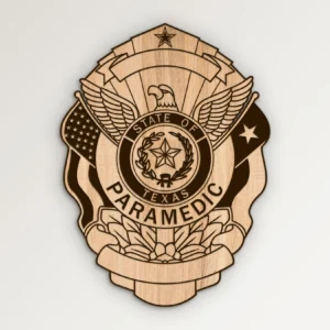 State of Texas Paramedic EMS Badge SVG Vector911