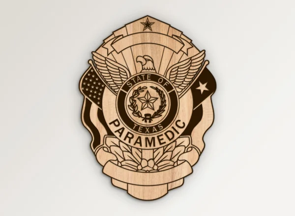 State of Texas Paramedic EMS Badge SVG Vector911