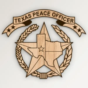 Texas Peace Officer Emblem SVG Vector911