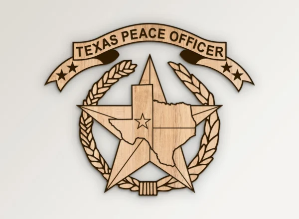 Texas Peace Officer Emblem SVG Vector911