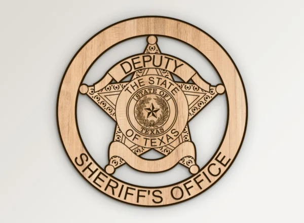 Texas Sheriffs Office Deputy Badge SVG Vector911