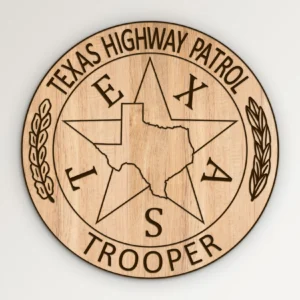 Texas Highway Patrol Trooper Badge SVG Vector911