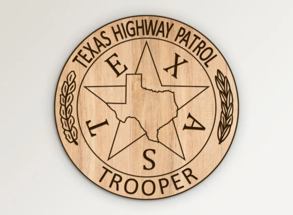 Texas Highway Patrol Trooper Badge SVG Vector911